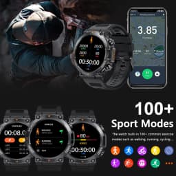 MEVADEN 1.39" Outdoor Sport Smart Watch Bluetooth Call Men Fitness Tracker Health Monitor 400mAh Smartwatch for Android IOS MD56