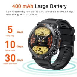 MEVADEN 1.39" Outdoor Sport Smart Watch Bluetooth Call Men Fitness Tracker Health Monitor 400mAh Smartwatch for Android IOS MD56