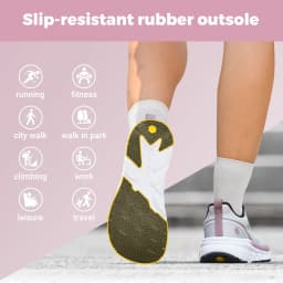 FitVille Women's Sports Shoes, Wide Casual Breathable Non‑Slip Sneakers, Comfortable Cushioned Running Jogging Shoes with Arch Support
