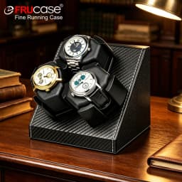 FRUCASE Watch Winder for Automatic Watches Automatic Winder for 3 Watches Watch Box