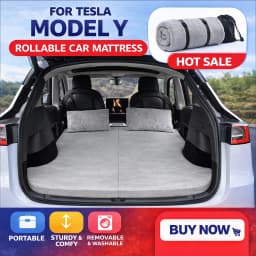 Car Mattress for Camping Trunk Memory Foam Mattress Foldable Memory Foam Car Bed Non-Slip Design for Tesla Model Y 3 2021-2026