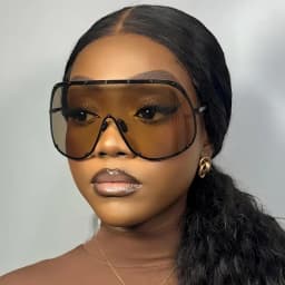 New Fashionable Oversized Oval Shaped Sunglasses For Women Borderless Summer UV Resistant Glasses Outdoor Photography Eyewears