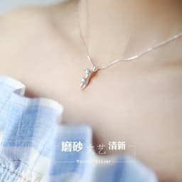 Popular 925 Sterling Silver Jewelry Fashion Simple Animal Cute Kitty Clavicle Chain Pendant Cat Necklaces XL003