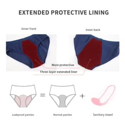 Cotton Menstrual Period Panties Plus Size Women Heavy Flow Absorbency Leakproof Underwear Female Incontinence Lingerie for Women