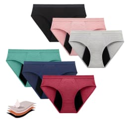 Cotton Menstrual Period Panties Plus Size Women Heavy Flow Absorbency Leakproof Underwear Female Incontinence Lingerie for Women