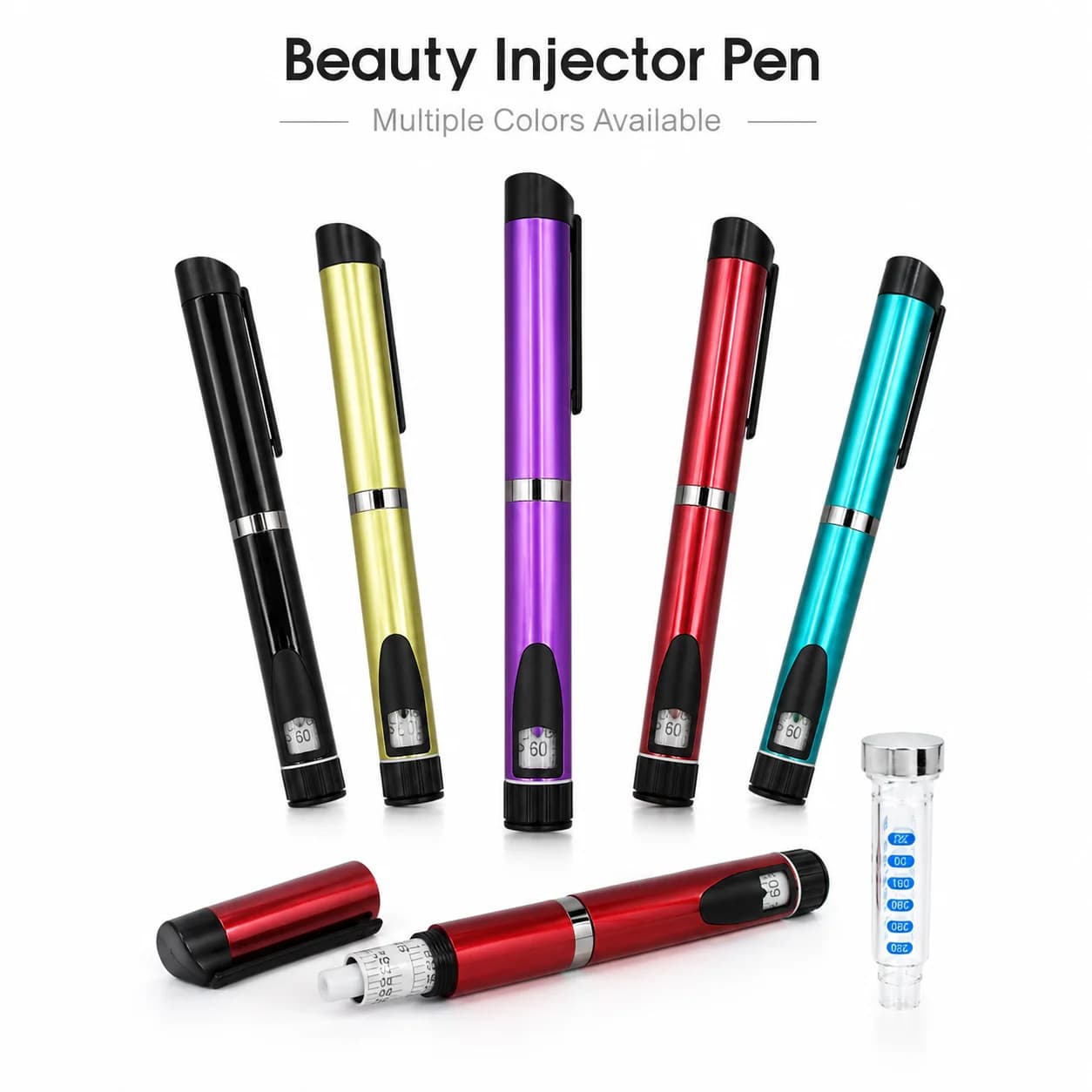 Reusable V3 Metal Reusable Injection Pen 60 IU Slimming Injection PenEmpty Injection Pen Without Cartridge Bottle
