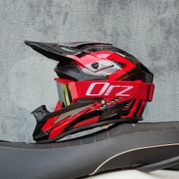 ORZ Högkvalitativ Motorcykel Offroad Racinghjälm ATV Skog DH Mountainbike Fullhjälm DOT-Godkänd