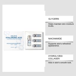Hyaluronic Acid Stock Solutions Face Serum with Roller Microneedle Set Moisturizing Anti-Wrinkle Facial Serum Smoothing Refresh