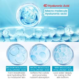 VIBRANT GLAMOUR Hyaluronic Acid Face Serum Skin Care 15ml*3pcs