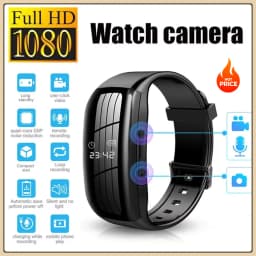 1080P HD Action Camera Professional Recorder Watch Sports Video Voice Protable Watch Mini Cam Suitable for Outdoor Meeting
