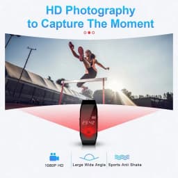 1080P HD Action Camera Professional Recorder Watch Sports Video Voice Protable Watch Mini Cam Suitable for Outdoor Meeting