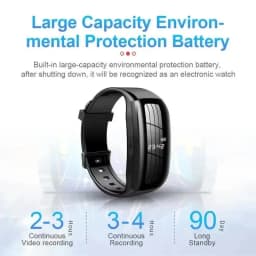 1080P HD Action Camera Professional Recorder Watch Sports Video Voice Protable Watch Mini Cam Suitable for Outdoor Meeting