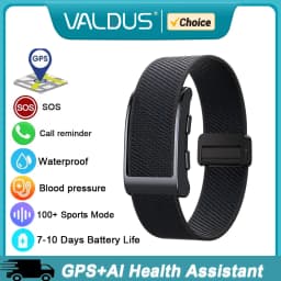 VALDUS VIGOR GPS Smart Bracelet Man Woman SOS Fall Detection Safety Guardian Heart Rate Fitness Tracker New NO Screen Smartwatch
