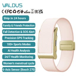 VALDUS VIGOR GPS Smart Bracelet Man Woman SOS Fall Detection Safety Guardian Heart Rate Fitness Tracker New NO Screen Smartwatch