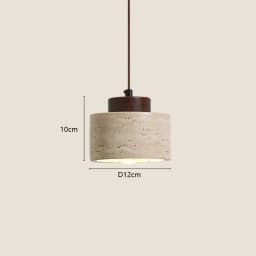 Japanese Modern Designer Wabi-Sabai Bedroom Bedside Lighting Bar B&B Yellow Cave Stone Chandelier Bedside Hanging Wire Lamp