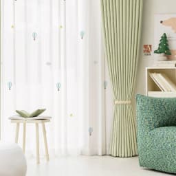Children's Room Curtains Cartoon Hot Air Balloon Embroidered Tulle Curtains for Living Dining Room Bedroom Boys Girls Bedroom