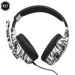 Camouflage Gaming Headset 3.5mm AUX Jack Wired Headphones Gamer Cool Game Headphone With Microphone ForPS4 ForXbox One PC Phone