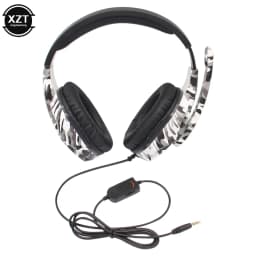 Camouflage Gaming Headset 3.5mm AUX Jack Wired Headphones Gamer Cool Game Headphone With Microphone ForPS4 ForXbox One PC Phone