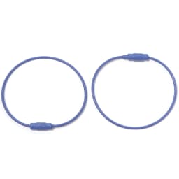 10pcs/lot Stainless Steel Wire Keychains Colorful Round Cable Loop Screw Lock Rope Rings For DIY Keyrings Key Chains Accessories