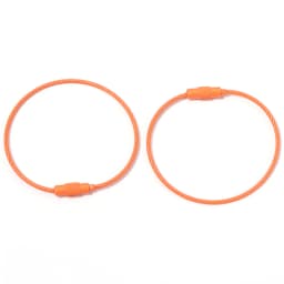 10pcs/lot Stainless Steel Wire Keychains Colorful Round Cable Loop Screw Lock Rope Rings For DIY Keyrings Key Chains Accessories