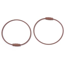 10pcs/lot Stainless Steel Wire Keychains Colorful Round Cable Loop Screw Lock Rope Rings For DIY Keyrings Key Chains Accessories