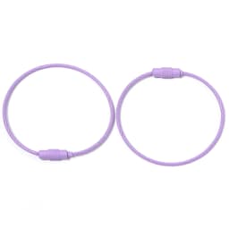 10pcs/lot Stainless Steel Wire Keychains Colorful Round Cable Loop Screw Lock Rope Rings For DIY Keyrings Key Chains Accessories