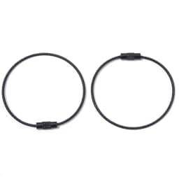 10pcs/lot Stainless Steel Wire Keychains Colorful Round Cable Loop Screw Lock Rope Rings For DIY Keyrings Key Chains Accessories