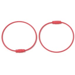 10pcs/lot Stainless Steel Wire Keychains Colorful Round Cable Loop Screw Lock Rope Rings For DIY Keyrings Key Chains Accessories