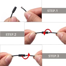 10pcs/lot Stainless Steel Wire Keychains Colorful Round Cable Loop Screw Lock Rope Rings For DIY Keyrings Key Chains Accessories