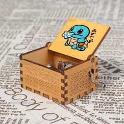 Pok É Mon Music Box Ornaments girl Party Wooden Hand Cranked Musical Box Valentine's Day Birthday Holiday Christmas Gifts Hot