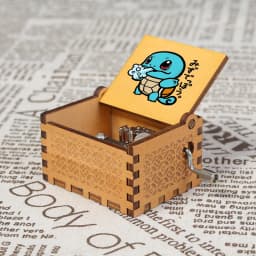 Pok É Mon Music Box Ornaments girl Party Wooden Hand Cranked Musical Box Valentine's Day Birthday Holiday Christmas Gifts Hot