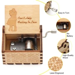 Pok É Mon Music Box Ornaments girl Party Wooden Hand Cranked Musical Box Valentine's Day Birthday Holiday Christmas Gifts Hot