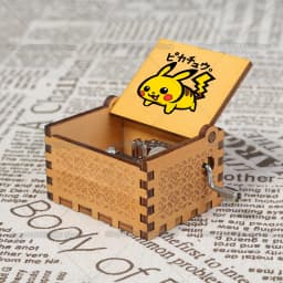 Pok É Mon Music Box Ornaments girl Party Wooden Hand Cranked Musical Box Valentine's Day Birthday Holiday Christmas Gifts Hot