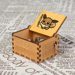 Pok É Mon Music Box Ornaments girl Party Wooden Hand Cranked Musical Box Valentine's Day Birthday Holiday Christmas Gifts Hot