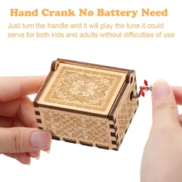 Pok É Mon Music Box Ornaments girl Party Wooden Hand Cranked Musical Box Valentine's Day Birthday Holiday Christmas Gifts Hot