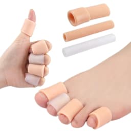 1/2Pairs Silicone Toe Cover Elastic Finger Protective Tube Toe Protection Pipe Reduce Friction Gel Foot Protector Pedicure