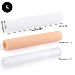 1/2Pairs Silicone Toe Cover Elastic Finger Protective Tube Toe Protection Pipe Reduce Friction Gel Foot Protector Pedicure