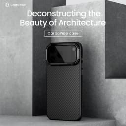 For iPhone 17 Pro Max / 17 Pro case CarboProp Fiber Magnetic Adapt Translucent Black Camera Cover Lens Back Cover Protection