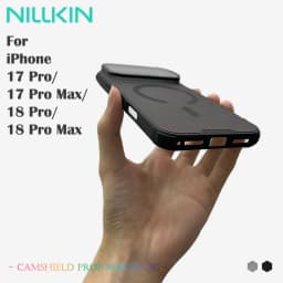 NILLKIN Magnetic Case For iPhone 18 Pro/18 Pro Max, Slide Camera Lens Cover with Hidden Stand, Aluminum Kickstand, Shock Proof