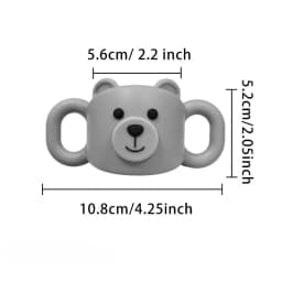 1pc Silicone Baby Bottle Handles, Narrow Straw Bottle Holder, Helps Baby Hold The Bottle, Global Fit, Standard Caliber, Removabl