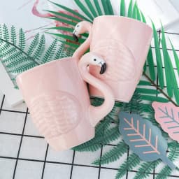 Creative Pink Flamingo Mug Coffee Cup Travel Coffee Mug Ceramic Cups For Coffee Tea Cups And Mugs Pink Flamingo Cup