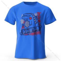 Harajuku Kawaii Animal Printed 100% Cotton T-Shirt, Lightweight Round Neck Short Sleeve Tee, Unisex Casual Wear