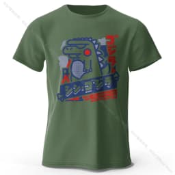 Harajuku Kawaii Animal Printed 100% Cotton T-Shirt, Lightweight Round Neck Short Sleeve Tee, Unisex Casual Wear