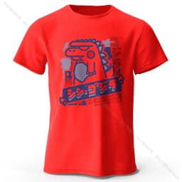 Harajuku Kawaii Animal Printed 100% Cotton T-Shirt, Lightweight Round Neck Short Sleeve Tee, Unisex Casual Wear