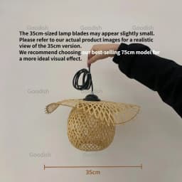 Japanese Wabi Sabi LED Pendant Lights bamboo rattan Suspension Lamps for Living Dining Bedroom Home Decoration Chandelier