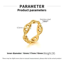INS Style Personalized Ring Women's Stainless Steel Fashion Versatile Design Sense Hollow Geometric Titanium Steel Ring