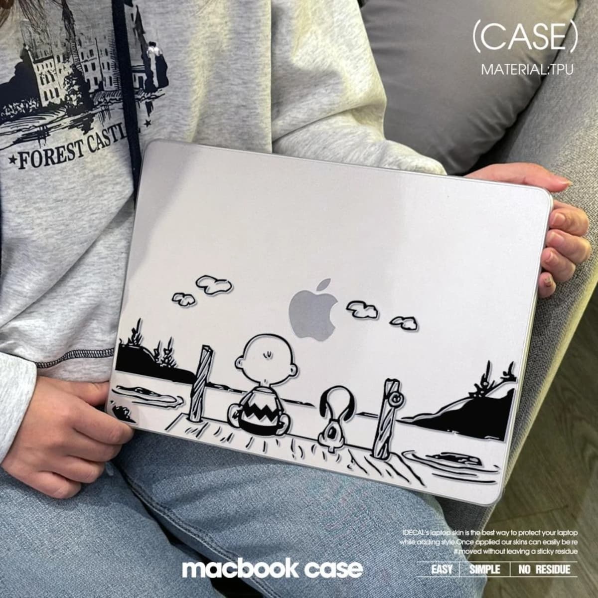 Creative Laptop Case For Macbook Air13.3 A2337 Pro13.3 A2338 Pro14 A2779 Air13.6 A3113 15.3 A3114 Transparent Hard Shell