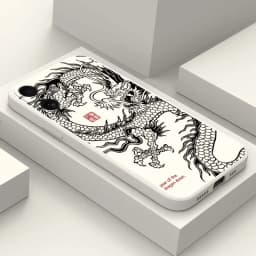 Fashion Chinese Dragon Phone Case For iPhone 18 17 16 15 11 12 14 13 Pro Max Mini X XS XR 7 Plus 17E Air Shockproof Cover Fundas