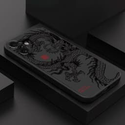 Fashion Chinese Dragon Phone Case For iPhone 18 17 16 15 11 12 14 13 Pro Max Mini X XS XR 7 Plus 17E Air Shockproof Cover Fundas