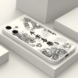 Fashion Chinese Dragon Phone Case For iPhone 18 17 16 15 11 12 14 13 Pro Max Mini X XS XR 7 Plus 17E Air Shockproof Cover Fundas